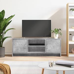 VidaXL Tv-meubel 102x30x37,5 cm bewerkt hout betongrijs