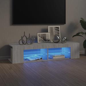 vidaXL TV-Schrank TV-Schrank mit LED-Leuchten Grau Sonoma 135x39x30 cm
