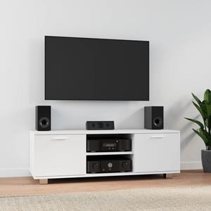 Tv-meubel 120x40,5x35 cm bewerkt hout wit