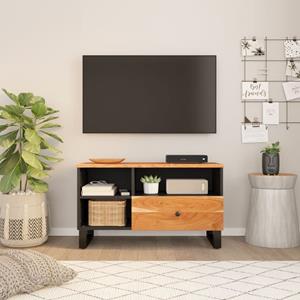 VidaXL Tv-meubel 80x33x46 cm massief acaciahout en bewerkt hout