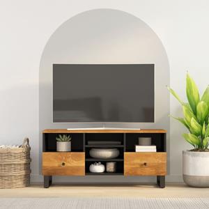 VidaXL Tv-meubel 100x33x46 cm massief mangohout en bewerkt hout