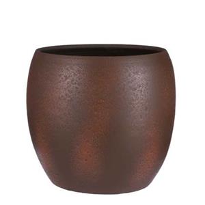 Mica Decorations Lester Ronde Pot - H35 x Ã38 cm - Terracotta - Roest