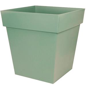 EDA Bloempot Toscane vierkant kunststof groen L39 x B39 x H39 cm -