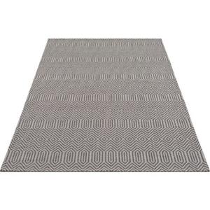 Carpet City Vloerkleed Cotton Platweefsel, 100% katoen, ruit-look, gemakkelijk in onderhoud
