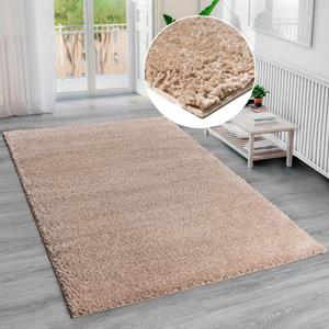 Bruno Banani Hochflor-Teppich "Shaggy Soft", rechteckig, gewebt, Uni Farben, besonders weich und kuschelig