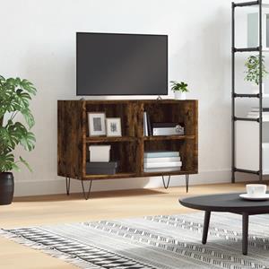 VidaXL Tv-meubel 69,5x30x50 cm bewerkt hout gerookt eikenkleurig