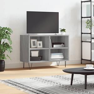 VidaXL Tv-meubel 69,5x30x50 cm bewerkt hout grijs sonoma eikenkleurig