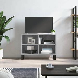 VidaXL Tv-meubel 69,5x30x50 cm bewerkt hout grijs sonoma eikenkleurig