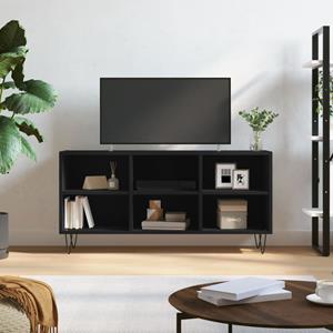 VidaXL Tv-meubel 103,5x30x50 cm bewerkt hout zwart