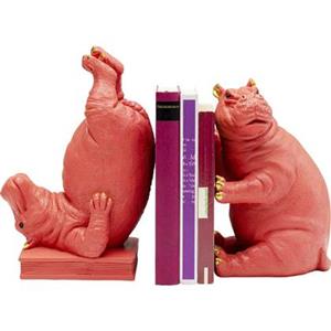 Kare Design Boekensteun Hippo Pink (set van 2)