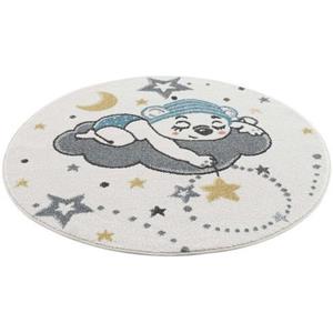 Carpet City Vloerkleed voor de kinderkamer Anime9385 Babykleed, sterren, maan, nachthemel, zachte pool, gemakkelijk in onderhoud