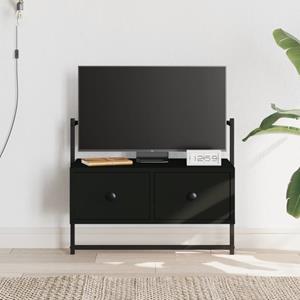 VidaXL Tv-meubel wandgemonteerd 60,5x30x51 cm bewerkt hout zwart