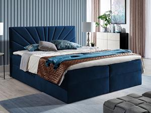 Mobistoxx Boxspring TOPAMOU 160x200 cm blauw