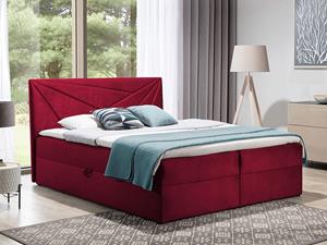 Mobistoxx Boxspring TITOUAN 160x200 cm rood