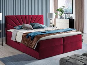 Mobistoxx Boxspring TOPAMOU 160x200 cm rood