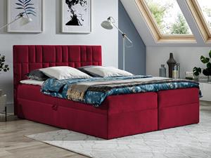 Mobistoxx Boxspring TITEMA 160x200 cm rood