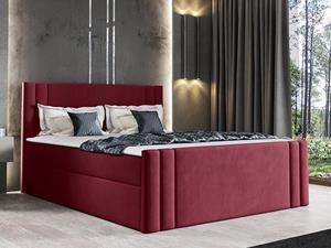 Mobistoxx Boxspring CARMELO 140x200 cm bordeaux