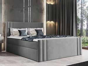 Mobistoxx Boxspring CARMELO 160x200 cm grijs