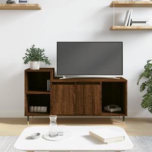 VidaXL Tv-meubel 100x35x55 cm bewerkt hout bruineikenkleurig