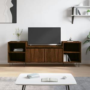 VidaXL Tv-meubel 160x35x55 cm bewerkt hout bruineikenkleurig