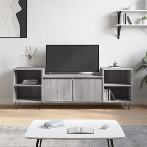VidaXL Tv-meubel 160x35x55 cm bewerkt hout grijs sonoma eikenkleurig