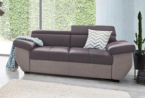 COTTA Polstergarnitur, (Set), Set: bestehend aus 2-Sitzer Sofa und Hocker, frei im Raum stellbar