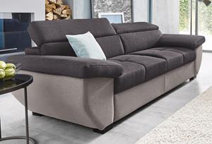 COTTA Polstergarnitur, (Set), Set: bestehend aus 2,5-Sitzer Sofa und Hocker, 2,5-Sitzer