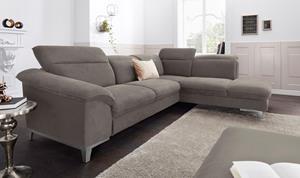 COTTA Polstergarnitur, (Set), Set: bestehend aus Ecksofa und Hocker, Ecksofa wahlweise Bettfunktion