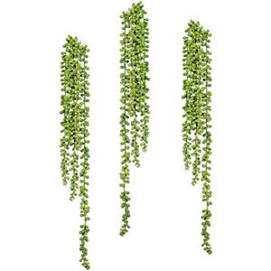 Creativ green Kunstplant Sedum-plantenhanger set van 3 (2 stuks)