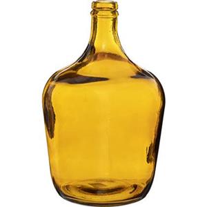 ATMOSPHERA vaas Fles - Amber transparant - glas - H30 x D18 cm