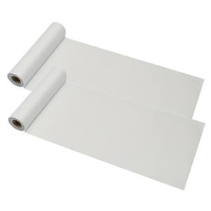 Chaks Tafelloper op rol - 2x - witte glitter - 30 x 500 cm - polyester -