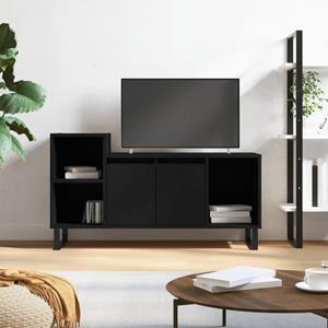 VidaXL Tv-meubel 100x35x55 cm bewerkt hout zwart