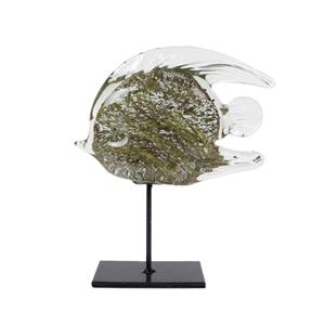 Countrylifestyle Sculptuur Fish grijs/groen