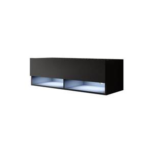 Meubella TV-Meubel Asino LED - Mat Zwart - 100 cm