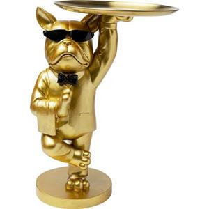 Kare Design Bijzettafel Cool Bulldog Tray Gold 34x55cm