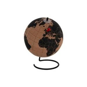 Present time Ornament World Globe Medium - Zwart - Ø15cm
