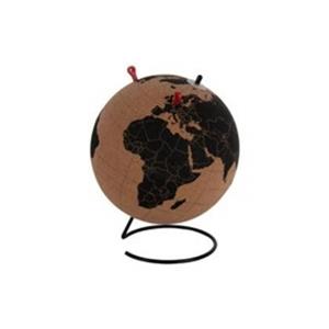Present time Ornament World Globe Large - Zwart - Ø20cm