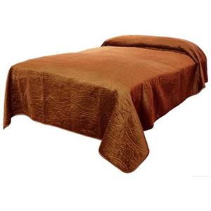 Unique Living  Bedsprei Veronica 220x220cm leather brown