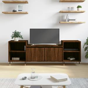 VidaXL Tv-meubel 160x35x55 cm bewerkt hout bruin eikenkleur