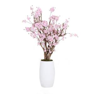 Decoratietakken Fruitbloesemboom Roze met pot | 140cm