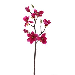 Decoratietakken Magnolia Fuchsia met kleine bloemen 40 cm