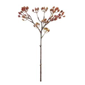 Decoratietakken Bloemenbesjes - Rood/Geel - 45cm
