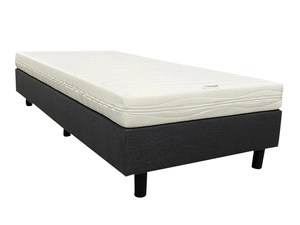 Bedworld Collection Boxspring antraciet 80x210 inclusief logeer matras hard ligcomfort