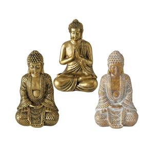 Boltze Home Figuur Javen Boeddha Polyresin H10cm Goud