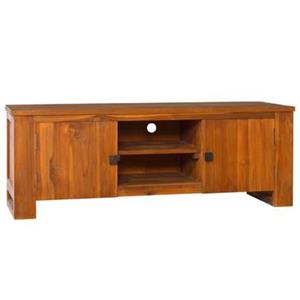 vidaXL TV-Schrank TV-Schrank 110x30x40 cm Teak Massivholz (1-St)