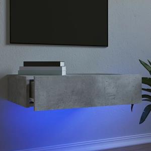 Vidax Tv-meubel met LED-verlichting 60x35x15,5 cm betongrijs