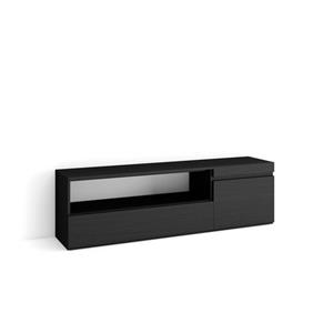 Skraut Home  Tv-meubel, Lowboard, 150x45x35cm, Voor Tv's Tot 65:, Zwart