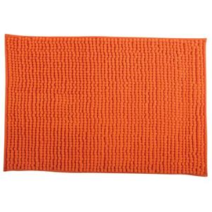 MSV Badkamerkleed/badmat Voor Op De Vloer - Oranje - 40 X 60 Cm