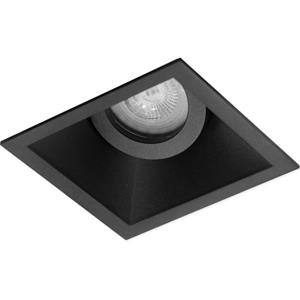 RTM Lighting Platte :3-step: Inbouwspot | Idris - Vierkant Verdiept - Zwart - Extra Warm Wit - Vervangt