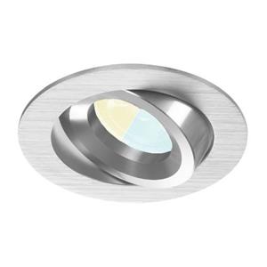 RTM Lighting Inbouwspot Ilias Met Philips Hue White Ambiance - Inbouwspot - Chrome / Glimmend - Rond - Voor Binne